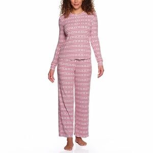 Loft Women's 2-Piece Henley Pointelle Pajama Set